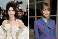 Anne Hathaway y Emma Stone tienen algo en común: odian sus nombres artísticos. Foto: Jaime McCarthy // Swan Gallet