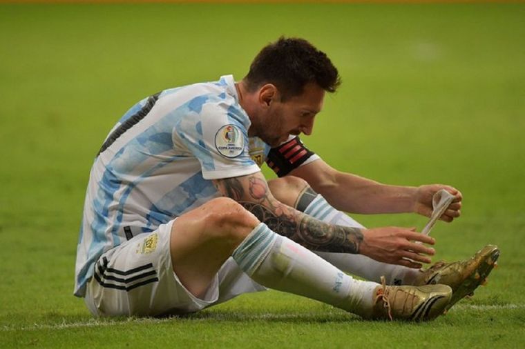El mejor jugador del mundo eligió una imagen del Mundial de Qatar 2022. Foto: Twitter @TeamLeoMessiok