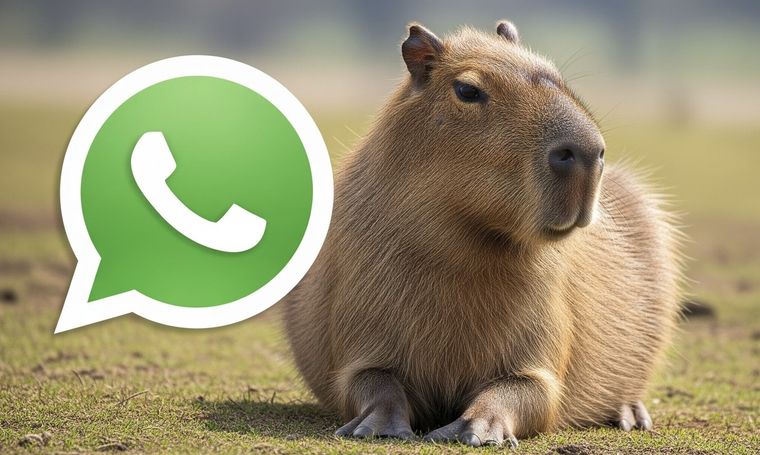 Los capibara llegaron a WhatsApp. Foto: Gemini