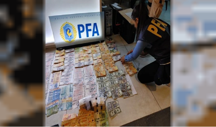 Los uniformados en la financiera Foto: NA