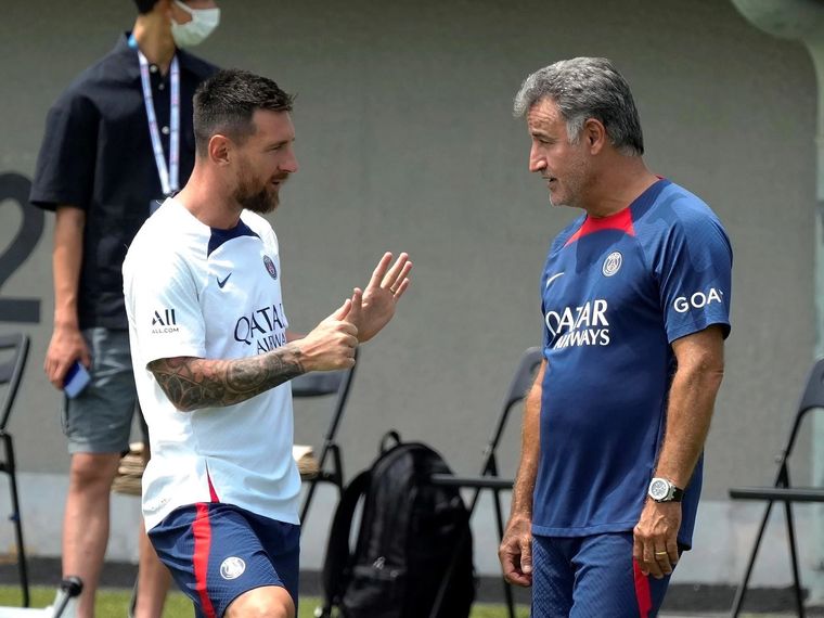 Galtier defendió a Messi tras la derrota con Lyon. Foto: @PSG_espanol