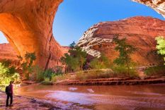 Este lugar tiene una temperatura extrema de 40°C, que solo se ve aliviada por la sombra del cañón. Foto: GETTY IMAGES