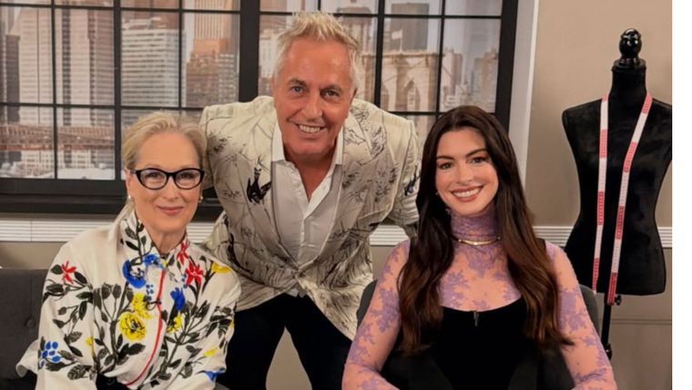 Marley junto a Meryl Streep y Anne Hathaway.