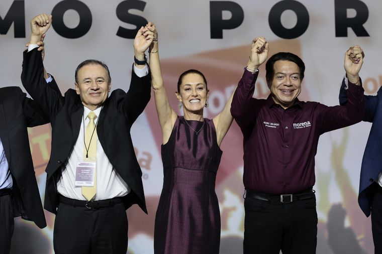 Claudia Sheinbaum será la candidata presidencial del partido gobernante de México en las próximas elecciones Foto: EFE