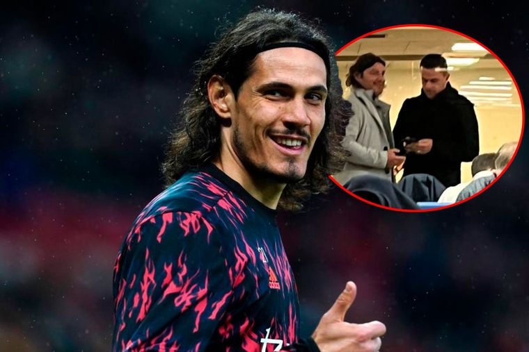 El agente de Cavani estuvo en Buenos Aires y reavivó los rumores de una llegada a Boca.