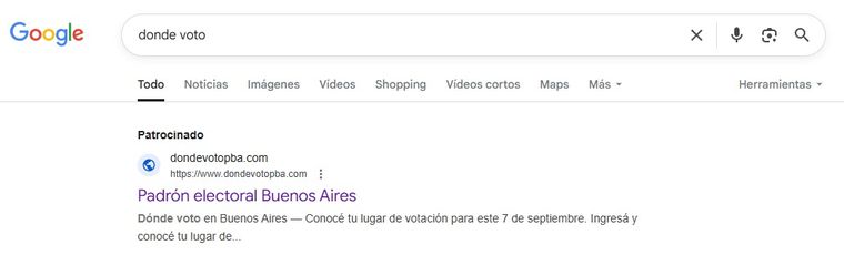 EL primer resultado, promocionado por Fuerza Patria. EL primer resultado, promocionado por Fuerza Patria.