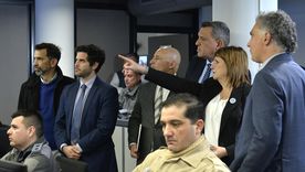 Patricia Bullrich con Bondarenko y Pareja en el Ministerio de Seguridad