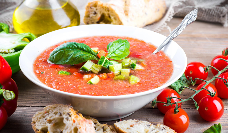 Probá la sopa fría más rica.