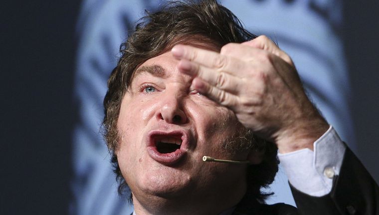 Javier Milei se presentó como querellante en la causa por mega espionaje contra jueces políticos y periodistas Foto: NA