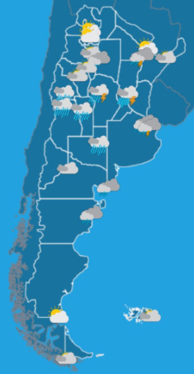 El SMN alertó tormentas para este domingo de Santa Rosa. El SMN alertó tormentas para este domingo de Santa Rosa.