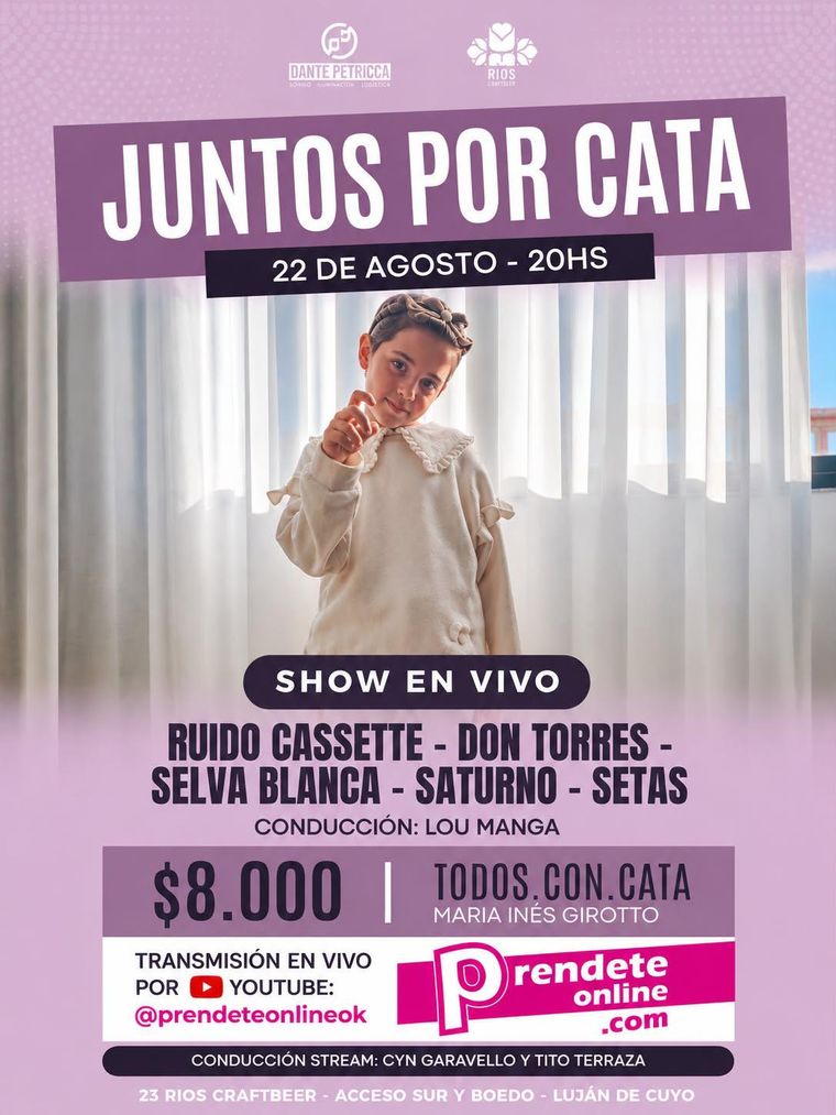 Juntos por Cata, el evento imperdible de hoy.