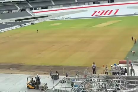 El campo de juego del Monumental quedó en mal estado tras los recitales de AC/DC. El campo de juego del Monumental quedó en mal estado tras los recitales de AC/DC.