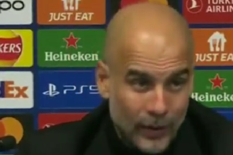 La pregunta que no le gustó a Guardiola tras la goleada del Manchester City al Real Madrid Foto: ESPN