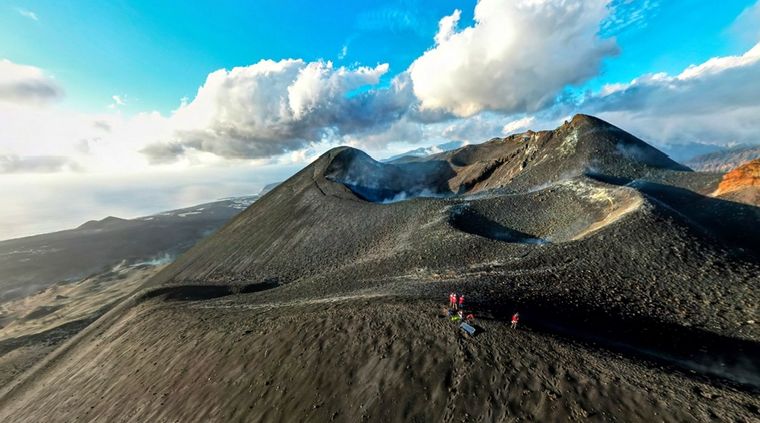 El volcán, en calma. Foto: DiarioDeAvisos.