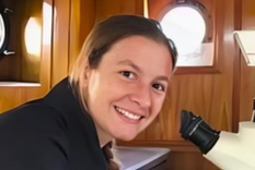 Nadia Cerina, la bióloga que relata la expedición del Conicet