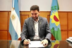 Ramiro Egüen, el nuevo intendente violeta que ya aplica la motosierra en el municipio. Foto: Municipalidad 25 de Mayo