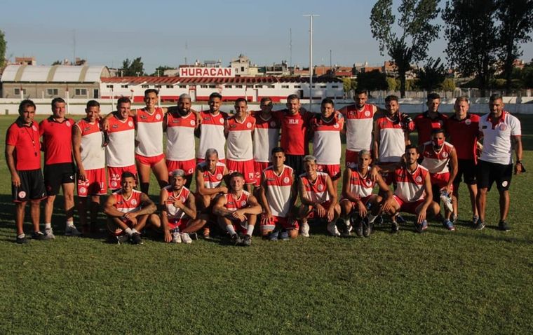 El Globo se entrenó en La Quemita, el predio de Huracán de Parque Patricios. Foto: Prensa HLH