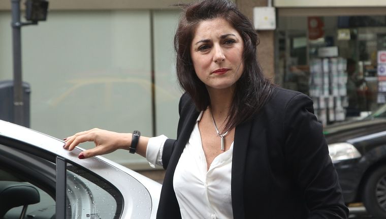 La reacción de Juliana Santillán Foto: NA