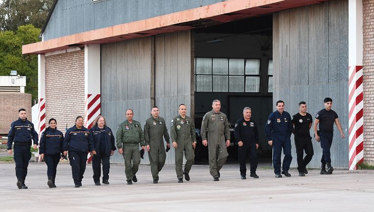 El Cuerpo de Aviación Policial en la Base Cóndor Foto: Marcos Garcia/MDZ