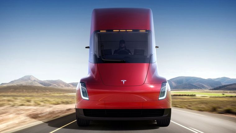 El Tesla Semi. Foto: Hipertextual.