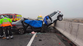 El accidente se produjo sobre la mañana de este martes en una autopista chilena.