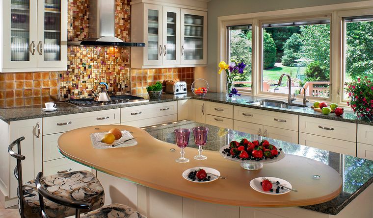 Así es una cocina moderna con calidez, estilo, confort y suavidad. Créditos: thymeandplacedesign.com