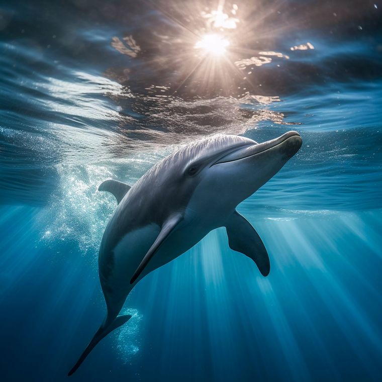 El sueño con delfines tiene significados positivos. Fuente: Freepik.