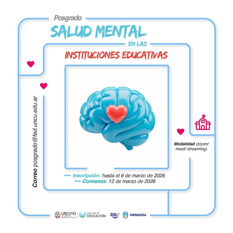 Abrieron las inscripciones para el posgrado de Salud Mental en las Instituciones Educativas. Abrieron las inscripciones para el posgrado de Salud Mental en las Instituciones Educativas.