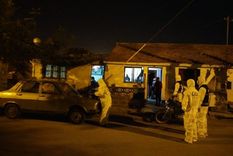 Uno de los allanamientos que se realizaron en julio de 2020, en plena cuarentena Uno de los allanamientos que se realizaron en julio de 2020, en plena cuarentena