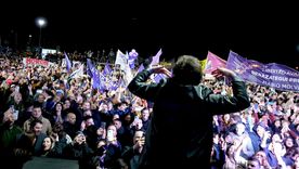 Javier Milei encabezó el acto de cierre de campaña de LLA