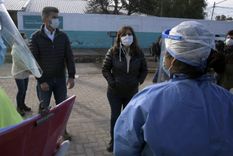 Ulpiano Suarez y Ana María Nadal, intendente de Ciudad y ministra de Salud, supervisaron algunos de los operativos Foto: Municipalidad de Mendoza