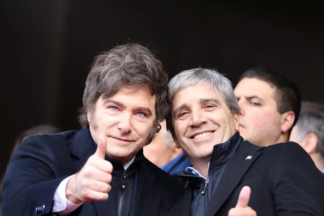 Javier Milei y Luis Caputo celebraron la baja de inflación Javier Milei y Luis Caputo celebraron la baja de inflación