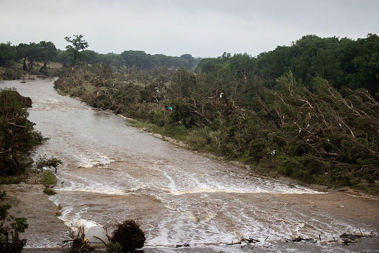 El río Guadalupe ha sido protagonista de inundaciones al menos una vez que cada década en el siglo XX, según la Universidad de Houston.