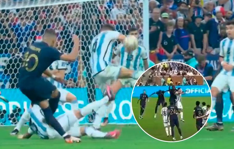 Argentina - Francia ¿Hay mano previa de Upamecano antes del penal de Montiel?