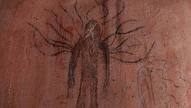 En Estación Guido, hay grafitis en los que arde la vida al estilo arte rupestre. Foto Ulises Naranjo En Estación Guido, hay grafitis en los que arde la vida al estilo arte rupestre. Foto Ulises Naranjo