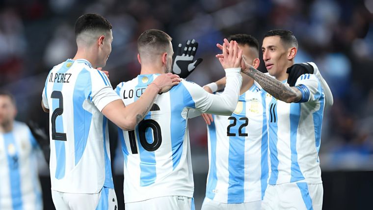 Argentina jugó con rivales de menor jerarquía en su gira por EEUU. Foto: @Argentina