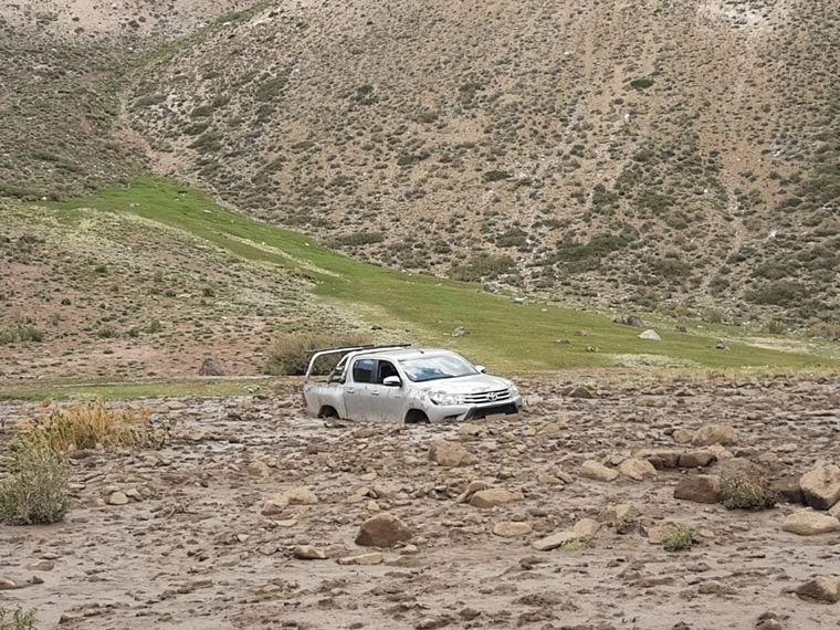 Los aludes tuvieron lugar camino a la Laguna de El Sosneado
