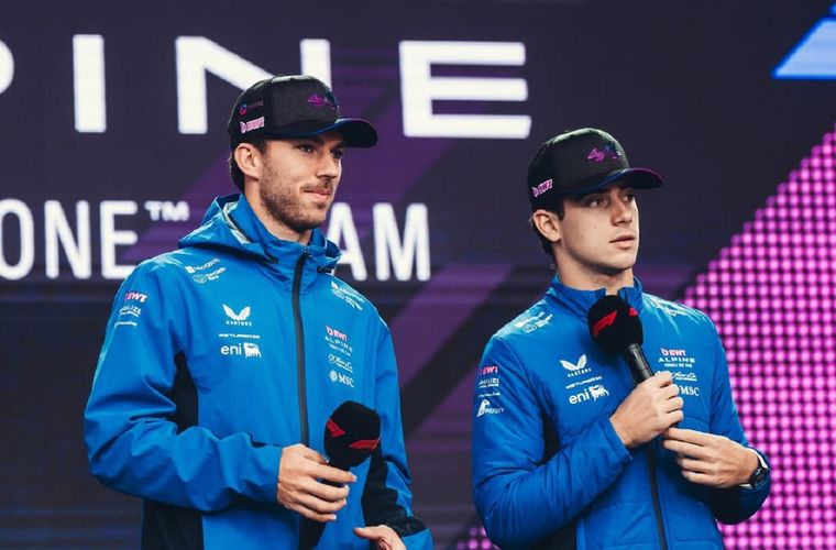 Pierre Gasly y Franco Colapinto, pilotos titulares de Alpine. Pierre Gasly y Franco Colapinto, pilotos titulares de Alpine. 