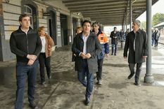 Martín Marinucci en una estación de tren. Foto: Twitter Martín Marinucci en una estación de tren. Foto: Twitter