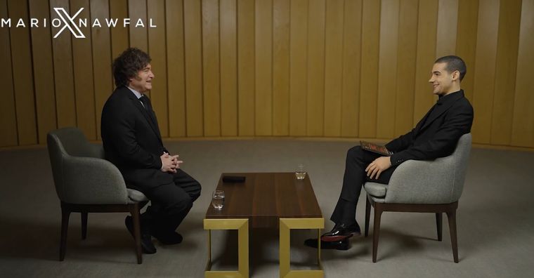 Javier Milei fue entrevistado por un influencer