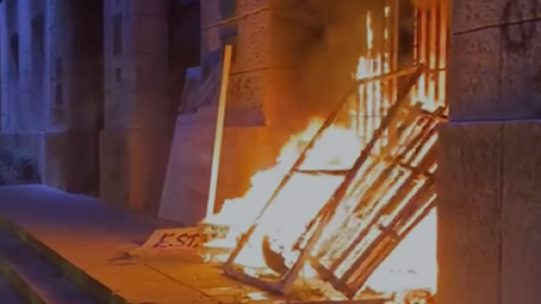 Los incidentes ocurrieron después de la muerte de Facundo Molares Schoenfeld Foto: Captura de video