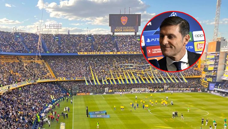 El Pupi recordó el primer partido que jugó en la Bombonera.