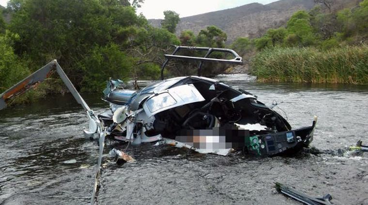 Destrozada Así quedó la nave que cayó al embalse. Foto: Diario el Tribuno de Salta
