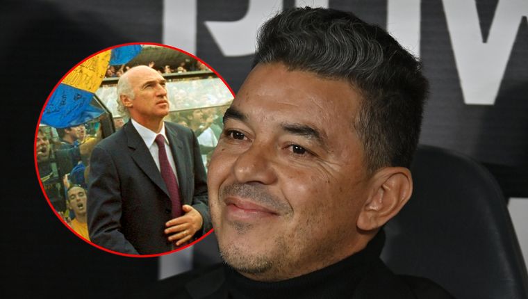 Gallardo se quedó con una marca que tenía Bianchi. Foto: River Plate y archivo