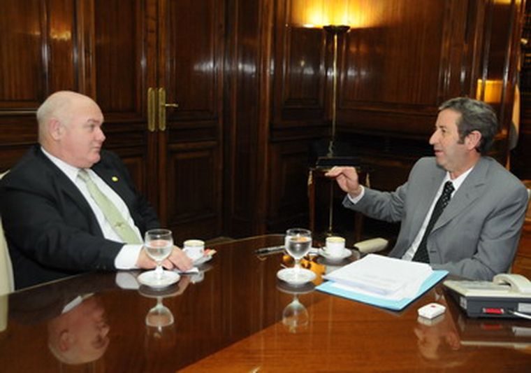 Cobos se reunió con el rector de la Universidad de Buenos Aires. Foto: Prensa Senado