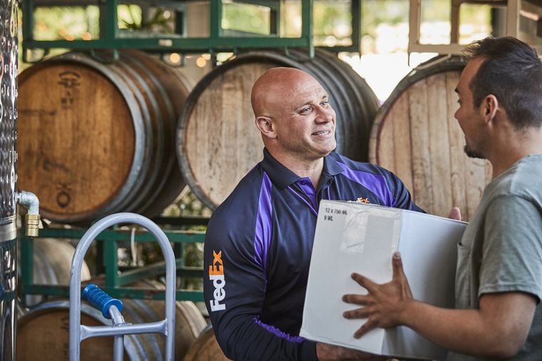 Exportaciones de vinos Foto: FedEx