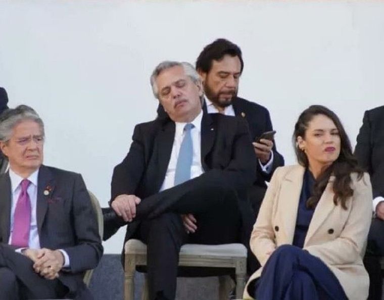 Alberto Fernández en el acto de asunción de Gustavo Petro en Colombia.