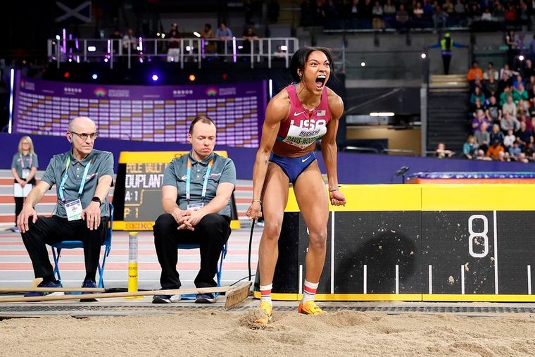 Tara Davis Woodhall va por todo en París 2024, donde quiere obtener su primera medalla olímpica. Foto: @_taarra_