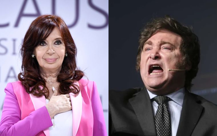 Encuesta: Javier Milei y Cristina Fernández de Kirchner dominan la polarización rumbo a las elecciones. Foto: archivo.