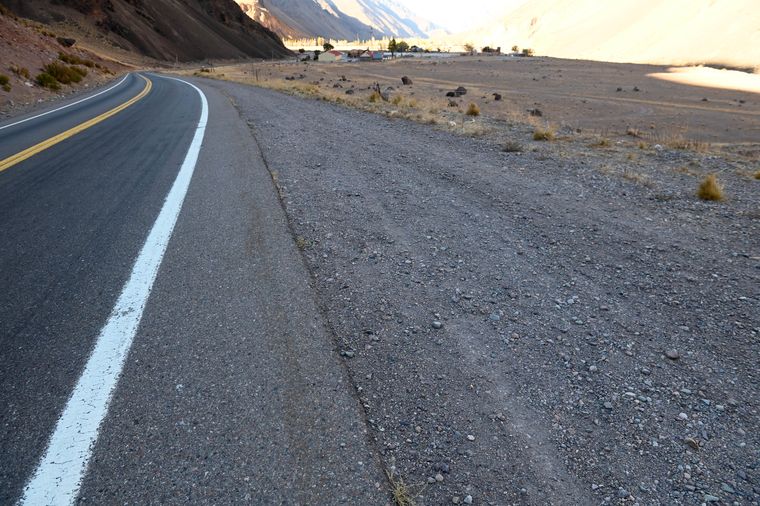 La zona de la Ruta 7 donde ocurrió el incidente. 